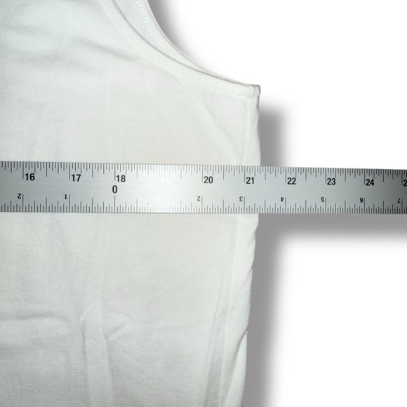 TALBOTS Pima Cotton-Blend Tank - Solid White 1X - Picture 9 of 14